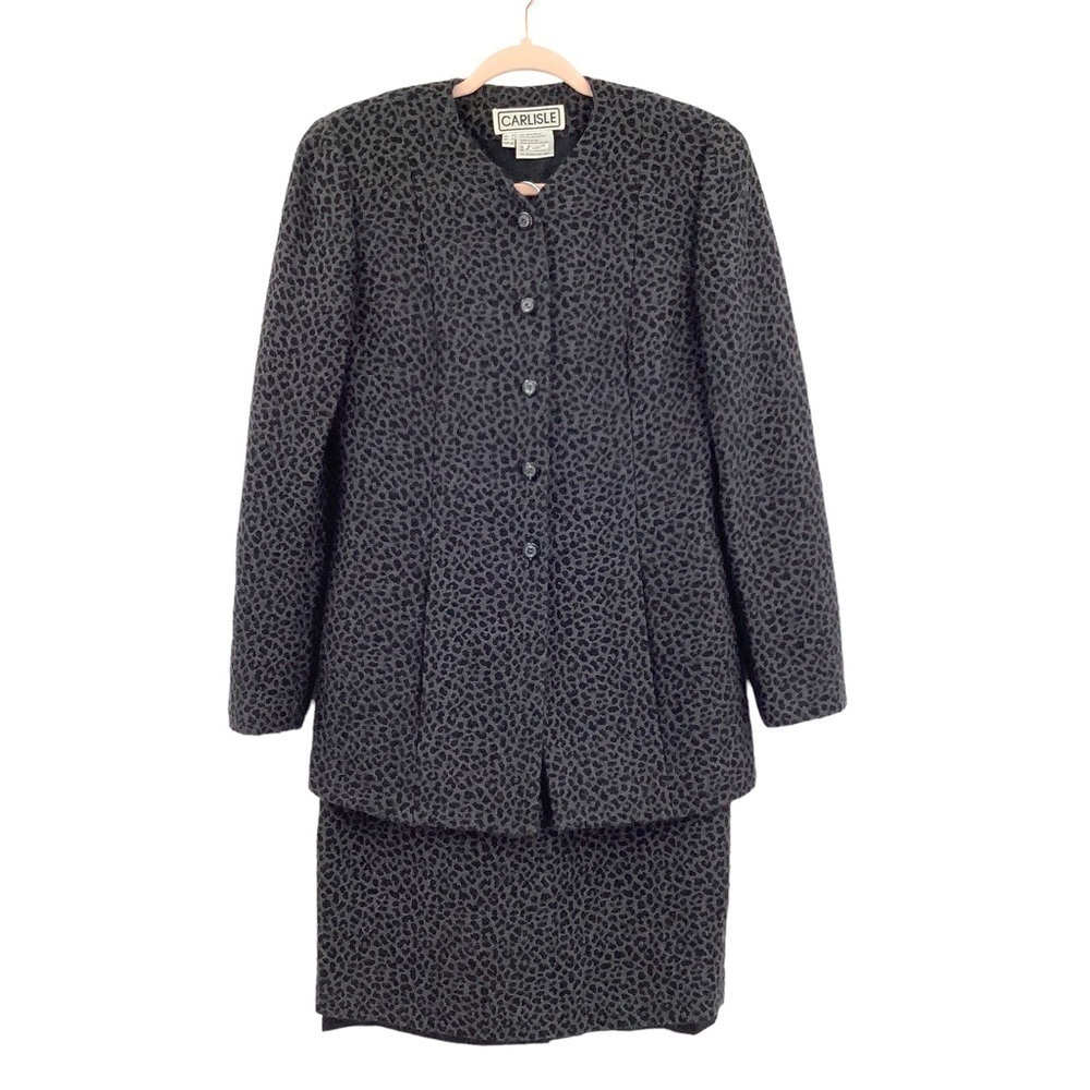 Carlisle Leopard Wool Blend Suit Set 6/8 - Picture 2 of 14